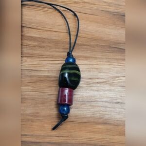 🌟3/$15 Handmade Multicolored Glass Bead Necklace